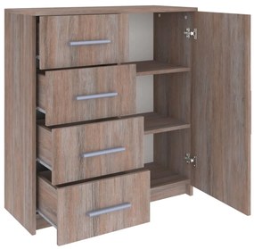 Servanta, stejar sonoma gri, 79x35x88 cm, PAL 1, grey sonoma oak