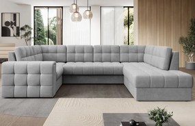 Coltar extensibil cu spatiu oentru depozitare, 299x198x82 cm, Blewett R, Eltap (Culoare: Gri deschis / Sola 4)