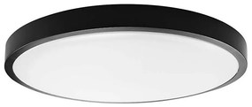 LED plafonieră baie 18W 230V IP44 4000K pr. 25 cm negru