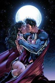 Poster de artă Superman and Wonder Woman - Lovers, (26.7 x 40 cm)