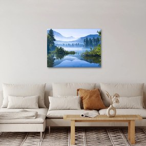 Tablou cu lac montan (70x50 cm)
