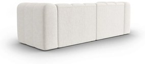 Canapea 3 locuri, Lupine, Micadoni Home, BL, 228x87x70 cm, poliester chenille, alb