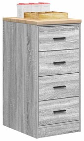 vidaXL Dulap depozitare garaj gri Sonoma 40x51x85 cm lemn masiv de pin