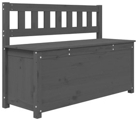 823556 vidaXL Bancă, gri, 110x41x76,5 cm, lemn masiv de pin