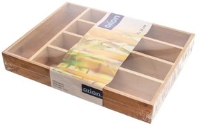 Organizator din bambus pentru tacâmuri pentru sertar 26 x 35 cm - Orion