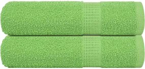 vidaXL Prosoape de duș, FROGN, 2 buc., verde măr, 70x140 cm, 360 g/m²