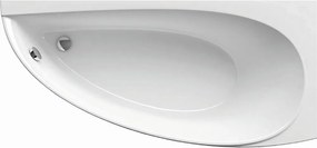 Ravak CS01000000 - Cadă de colț AVOCADO 150 x 75 cm, acrilică, albă