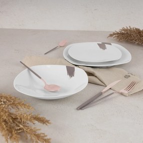 BerlingerHaus Set de 18 farfurii Taupe, alb-gri