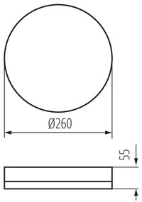 Plafonieră LED industrială Kanlux 37292 IPER LED/26W/230V IK10 IP65 alb rotund