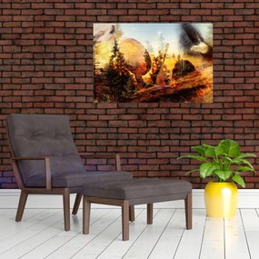 Tablou - Motiv șamanic (90x60 cm)