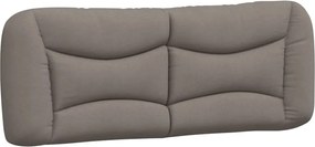 vidaXL Pernă pentru tăblie de pat, Hvar, gri taupe, 140 cm, material textil