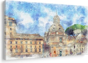 Tablou - Biserica Santa Maria di Loreto, Roma, Italia (90x60 cm)
