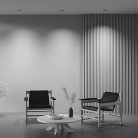 Spot LED incastrabil design tehnic Wise negru