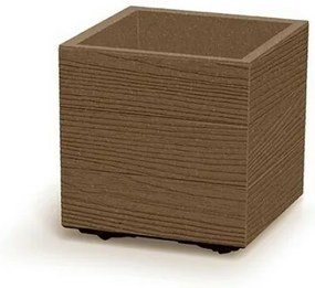 Ghiveci MADERA SQUARE ECO WOOD 28,8 cm , maro, S