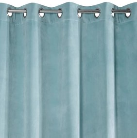 Draperie fină culoarea mentol cu inele metalice 140 x 250 cm Lungime: 250 cm