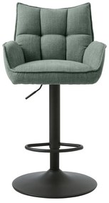 Scaune de bar verzi cu înălțime ajustabilă 2 buc. Marilla – Unique Furniture