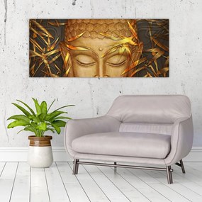 Tablou - Buddha de aur (120x50 cm)