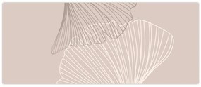 Tablou - Frunze bej N⁰2 (120x50 cm)