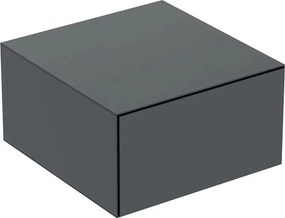 Dulap mediu suspendat Geberit One negru mat cu 1 sertar 45 cm