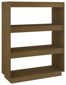 810887 vidaXL Bibliotecă/Separator cameră maro miere 80x35x103 cm lemn pin