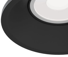 Spot incastrabil design tehnic Dot negru 9,3cm