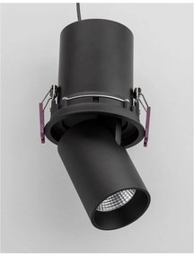 Spot LED incastrabil ajustabil design modern PIN negru