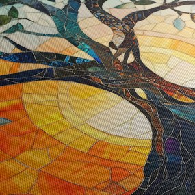 Tablou – Mozaic – soare și arbore I. (90x60 cm)