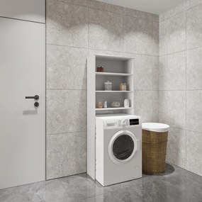 Raft Masina de Spalat Fyn, Alb, 65 x 25 x 170 cm