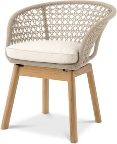 Scaun design natural pentru interior si exterior Trinity