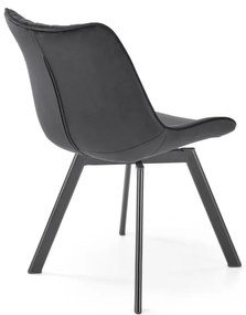Scaun K520 velvet negru