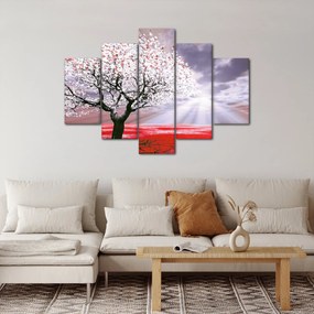 Tablou cu pomul roșu (150x105 cm)
