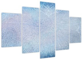 Tablou - Mandala in albastru (150x105 cm)