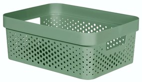 Coș de depozitare Curver Infinity Dots, 11 l, verde