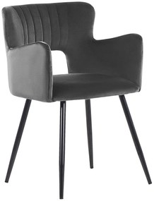 Set 2 buc scaune sufragerie Shelba (gri închis) . 1075759