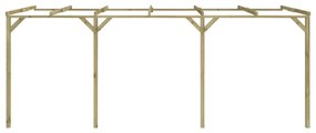 Pergola de perete, 2 x 6 x 2,2 m, lemn 1, 2 x 6 x 2.2 m