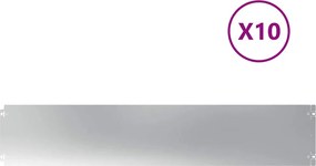 vidaXL Borduri de gazon 10 buc 20x103 cm Oțel galvanizat