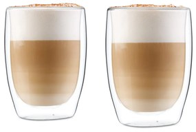 Glaswerk Jesolo, pahare termice cu sticlă dublă, 350 ml, realizate manual, sticlă borosilicată