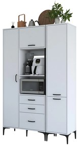 Set dulapuri bucătărie Jenaretta 18 (alb + negru). 1107090