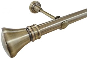 Galerie simpla 25 MM - fara inele - LUXOR AUR ANTIC (Alege marime: 200 cm)