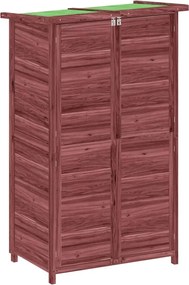 vidaXL Magazie de unelte de grădină cafeniu 83x57x140cm lemn masiv pin