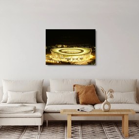 Tablou pe sticlă - stadion de fotbal (70x50 cm)