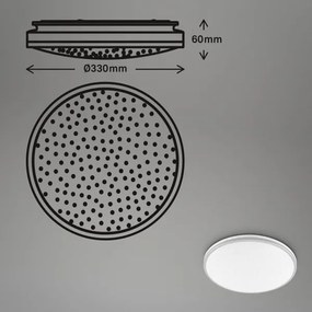 Brilo 3823-014 - Plafonieră LED SILIN LED/16W/230V Ø 33 cm