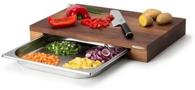 Tocător de bucătărie cu bol 48x32,5 cm nuc Continenta C4211