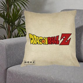 Perna Personalizata Dragon Ball Z Clasic, 40x40 cm, Crem, Husa Detasabila, Perna Inclusa, BEKZ®