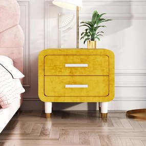 Noptieră stil Modern DEPRIMO 15934 în culoarea galbenă - alegerea perfectă pentru dormitorul tău by Deprimo