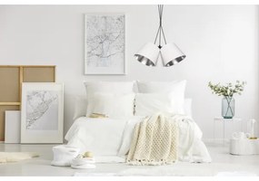 Lustră pe cablu ZOMA 3xE27/60W/260V albă/crom lucios