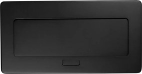 Priza incorporabila in blat Multi Soft GTV, 2 prize Schuko, USB A + C, RJ45, negru, 240 x 120 mm L:240 mm; l:120 mm; H:73 mm, Negru, Aluminiu