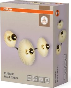 Osram - Aplica de perete PLISSEE 3xE27/15W/230V crem