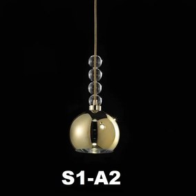 Lustra cu 5 pendule LED design Art Deco MEMORIA