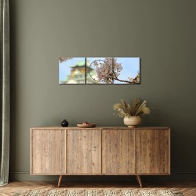 Tablou - Sakura (cu ceas) (90x30 cm)